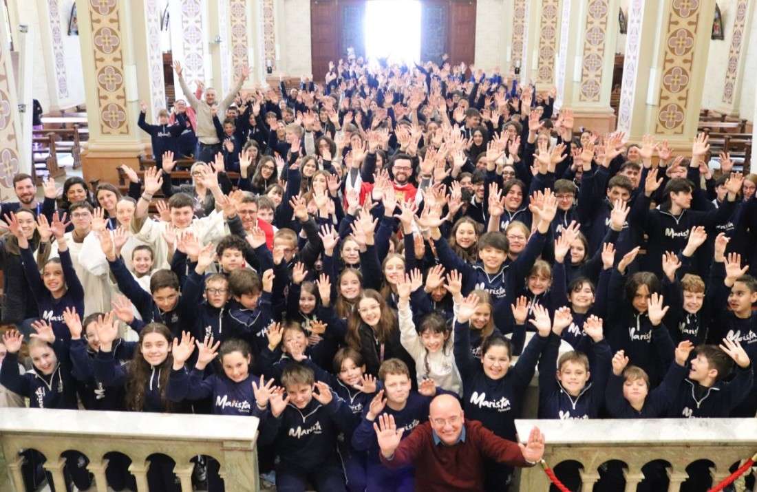 Foto notícia Peregrinação Jubilar do Mundo Educativo reúne 250 pessoas no Santuário Santo Antônio em Bento Gonçalves
